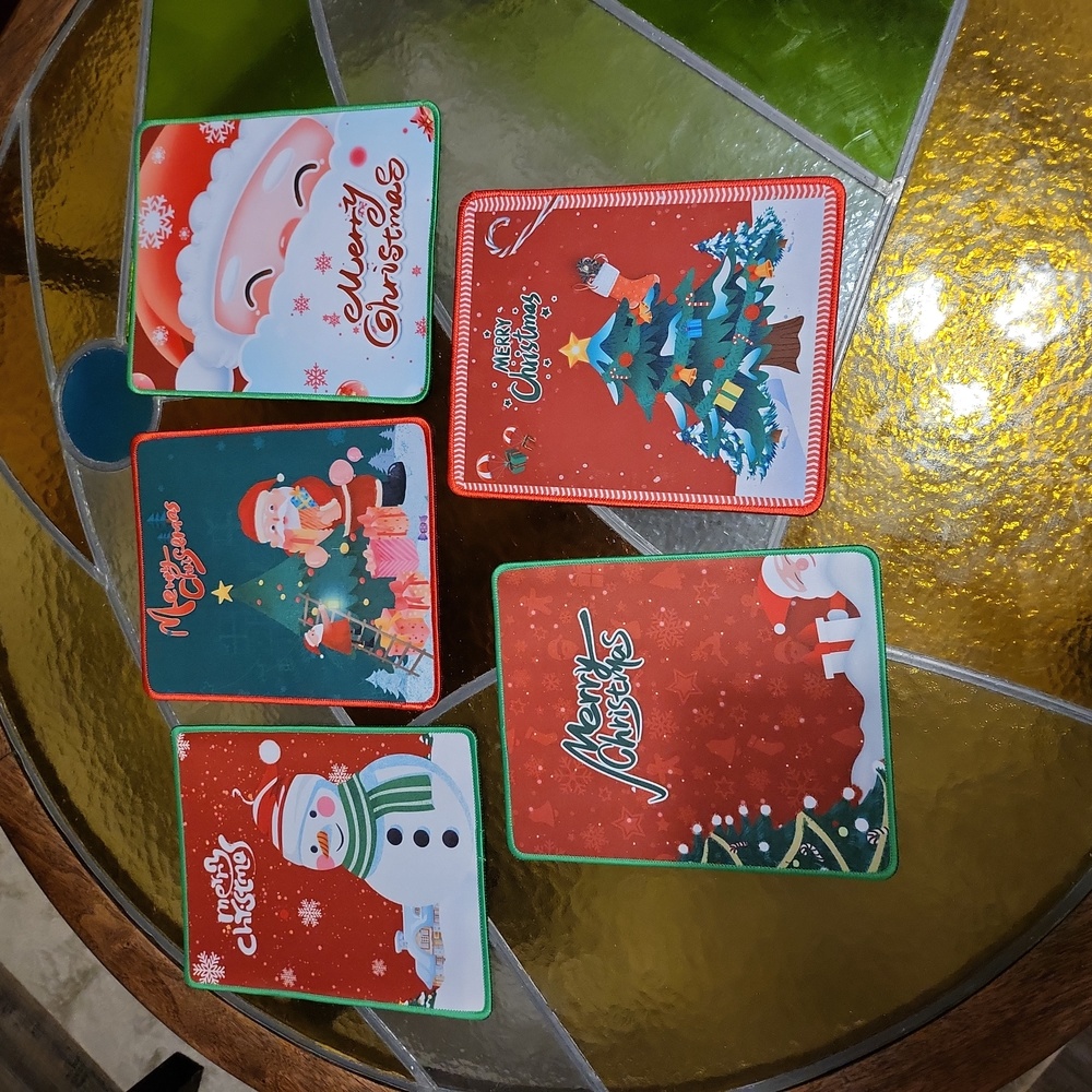 5 pack - Merry Christmas Mouse Pads